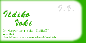 ildiko voki business card
